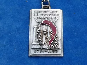 SUPERBE RARE TOP ! PORTE-CLES Key ring - BICENTENAIRE REVOLUTION 1789 1989 - Imagen 1 de 4