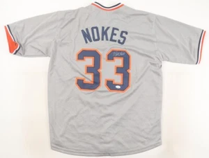 Matt Nokes Signed Detroit Tigers Jersey (JSA COA) 1987 All Star Catcher - Picture 1 of 6