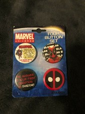 Marvel Universe Four Button Set (Deadpool)