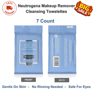 Neutrogena Makeup Remover Cleansing Towelettes, 7 Count, Travel-Friendly Wipes - Picture 1 of 6