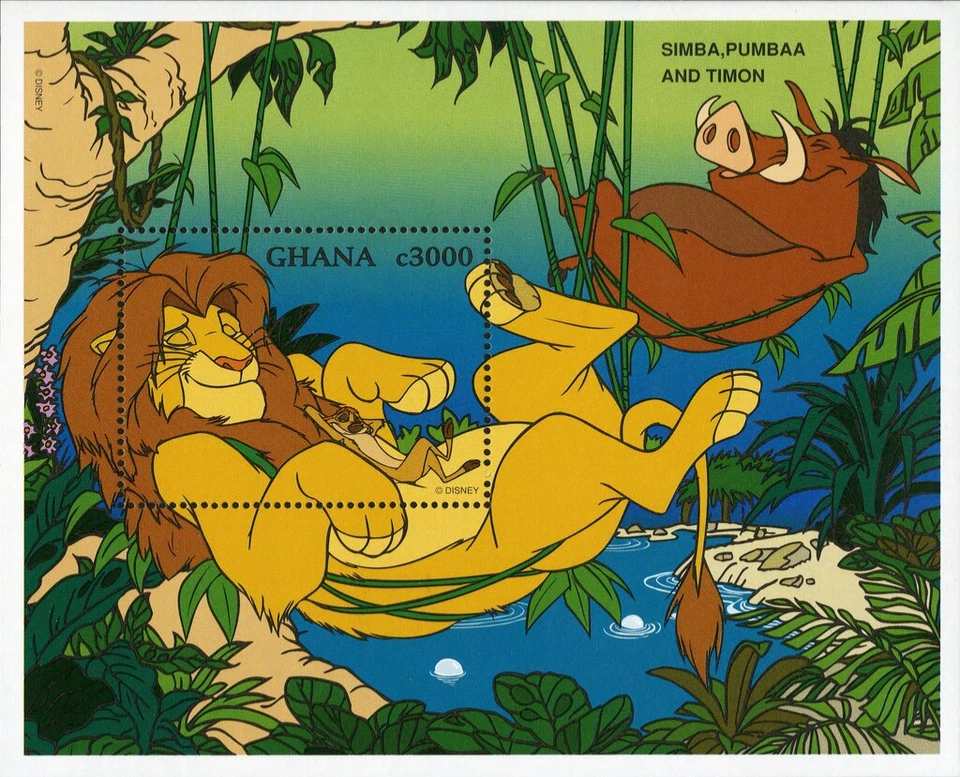 Ghana #SGMS2395b MNH 1996 Simba Timon Pumbaa Hakuna Matata No Worries [1904] - Image 1 of 1