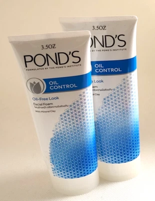 Ponds Oil Control Mattifying Foam Face Wash 3.5 oz/100 g (pack of 2) NEW - Image 1 of 4