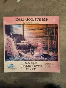 Dear God, It's Me 500 Piece Puzzle 18”x24” By Carla D’Aguanno Suns Out - Picture 1 of 3
