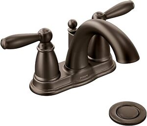 Moen 6610ORB Brantford Oil Rubbed Bronze Two-Handle High Arc Bathroom Faucet