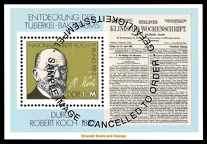 EBS East Germany DDR 1982 - Robert Koch - Tuberculosis - Michel Block 67 - CTO - Picture 1 of 1