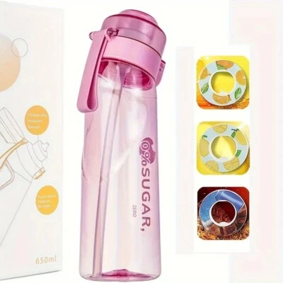 650ml Sports Drinking Bottle with random 3pcs Fruit Fragrance Pods Water Cup - Image 1 of 4
