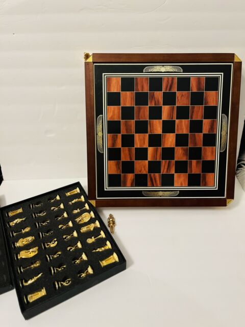 Vintage Franklin Mint Coca-Cola Schach Set, 24K vergoldet, 24K