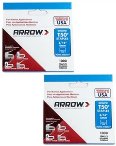 (2) EA Pfeilverschluss 505M1 1000 Stück 5/16" T50 Monel rostfrei Marine Heftklammern  - Bild 1 von 4