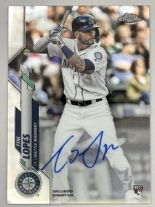 Tim Lopes 2020 Topps Chrome Rookie RC Auto ( Mariners ) - Picture 1 of 2