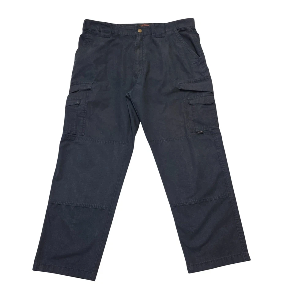 Tru-Spec Tactical Cargo Pants Men's 38x30 Black Ripstop Pockets Polyester Cotton - Image 1 of 4