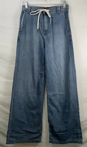 Pantalones de mezclilla Driftaway 26 con cordón pierna ancha Hudson Los Angeles para mujer nuevos con etiquetas - Imagen 1 de 6