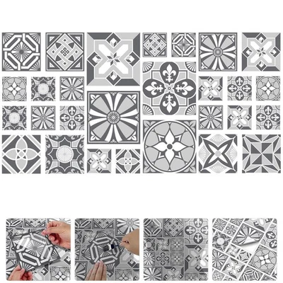  28 Pcs Self-adhesive Wall Tiles Sticker Decorative Peel and Kitchen - image 1 of 4