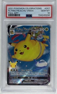 Pokémon Celebrations Flying Pikachu VMAX Full Art 007/025 PSA 10 Gem Mint - Picture 1 of 2