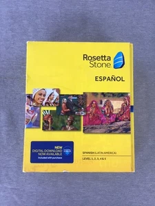 Rosetta Stone Español Spanish Latin America Level 1-5 Set Learning New Sealed - Afbeelding 1 van 5