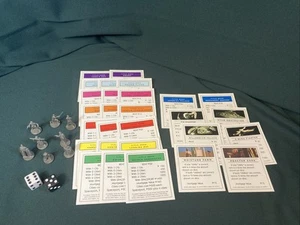 Star Wars Monopoly Original Trilogy Edition Pewter Figures Property Cards & Dice - Picture 1 of 8