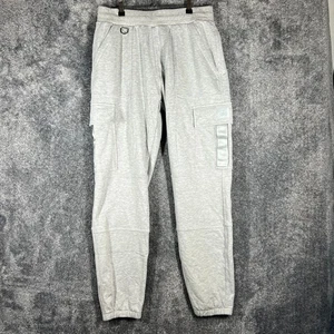 Alo Yoga Joggers Mens Large Gray Performance Stretch Cargo Pockets Sweatpants - Picture 1 of 9