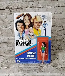 1981 DAISY DUKE Dukes Of Hazzard MEGO MOC Vintage On Card 3.75” 3 3/4 Box Damage - Picture 1 of 4