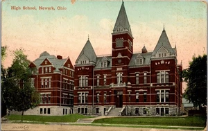 Vintage Postcard High School Newark OH Ohio Valentine & Son's Card  - Picture 1 of 3
