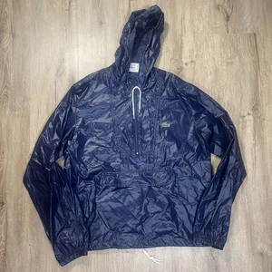 Sudadera con capucha cortavientos mediana de nailon Izod Lacoste Anorak de colección - Imagen 1 de 7