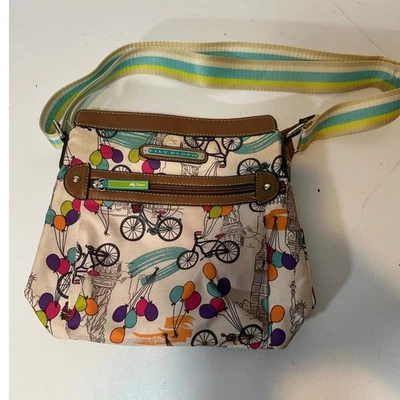 Bolso Bandolera Boho Viaje Lily Bloom Bicicleta, Globos y Ciudad Temática Foto 1 de 3