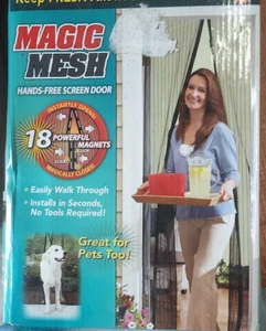 Magic Mesh New Unopened Box Magnetic Mesh Screen Door - Picture 1 of 2