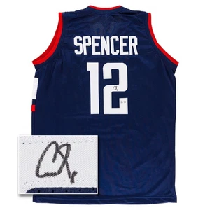 Cam Spencer Signed Jersey (Beckett) UConn Huskies Navy Blue Mens Basketball Auto - Picture 1 of 6