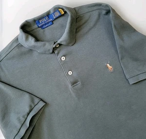 Polo Ralph Lauren Shirt Men's S Forest Green Flesh Pony Short Sleeve Preppy Logo - Picture 1 of 10