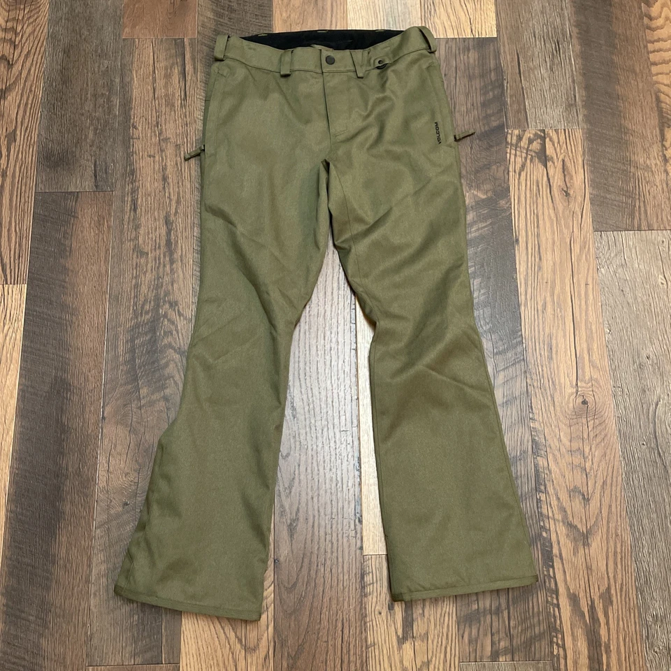 Pantalones de nieve Volcom para hombre oliva medianos Foto 1 de 4
