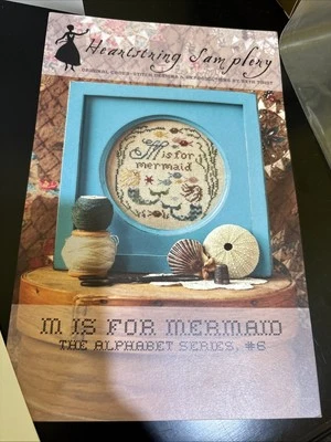 Heartstring Samplery M Is For Mermaid Counted Cross Stitch Pattern New - Image 1 of 4