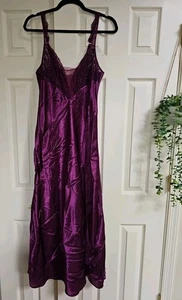 Victoria’s Secret Gold Label Vintage Slip Nightgown Womens Size Medium Purple - Picture 1 of 7