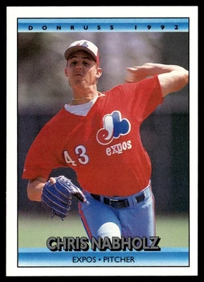 1992 Donruss Chris Nabholz Montreal Expos #170 - Image 1 of 2