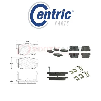 Centric Ceramic Disc Brake Pads w Shims for 2010-2013 Suzuki Kizashi 2.4L L4 pk - Image 1 of 4