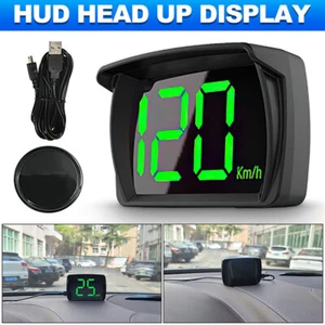 Car Digital GPS Satelite Speedo Speed KMH HUD Head Up Display Universal - Picture 1 of 11
