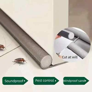 Flexible Door Bottom Sealing Strip Guard Wind Dust Threshold Seal Draft Stopper - Picture 1 of 15