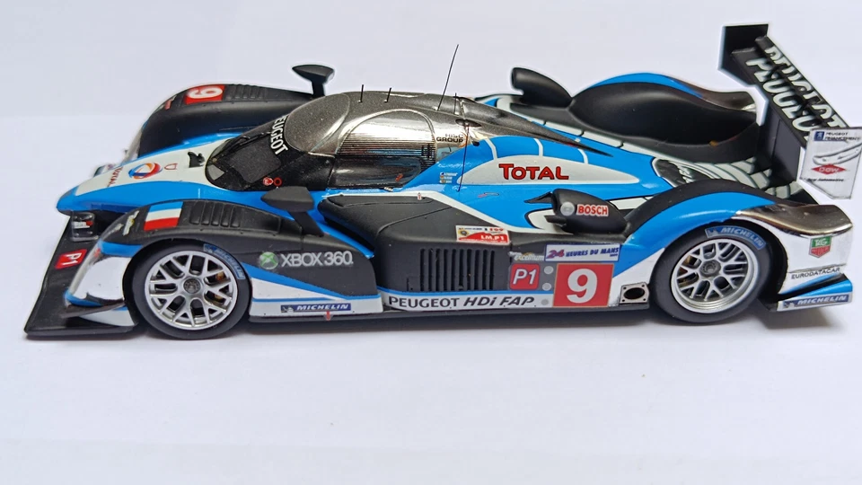 Peugeot 908 HDi FAP 2009 Gené-Wurtz-Brabham 24 h Le Mans Winner Spark Scale 1/43 - Imagen 1 de 4