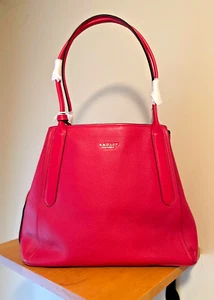 Radley London Baylis Road 2.0 Leather Satchel RED, NWT, dust bag RARE $365 - Picture 1 of 14