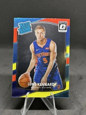 Luke Kennard 2017-18 Donruss Optic Rated Rookie Red Yellow RC #189 Pistons - Image 1 of 2