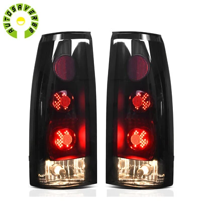 Tail Lights For 1988-1999 Chevy GMC C/K 1500 2500 3500 Smoke LED Signal Lamps Foto 1 de 4
