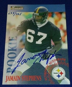 Score Board Pro Line 1996 novato Jamain Stephen autografiado Steelers #679/795 - Imagen 1 de 2