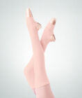 Body Wrappers 194 Adult 27' Theatrical Pink Stirrup Leg Warmers (One Size)