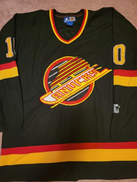 VTG 90s Vancouver Canucks 75th Patch NHL Hockey Jersey Large