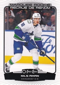 2022-23 O-Pee-Chee Rookie Base - Nils Aman - Vancouver Canucks - Picture 1 of 2