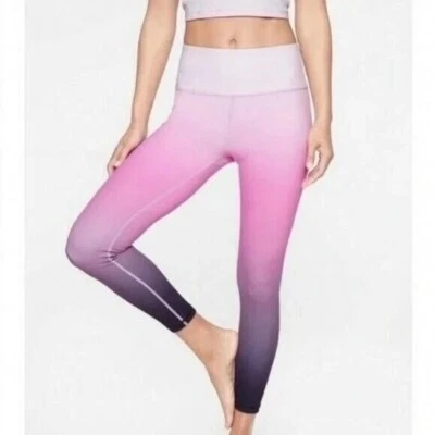 Leggings ajustados Athleta Elation Ombre 7/8 en Primavera Noche Talla Pequeña Rosa Púrpura Foto 1 de 4