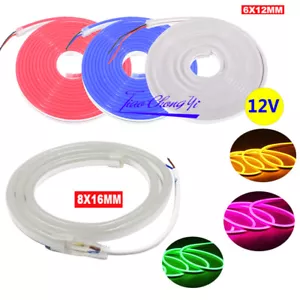 12v led strip 2835 Lighting Flexible Flat Flex LED Neon Light Sign Home Decor - Picture 1 of 4