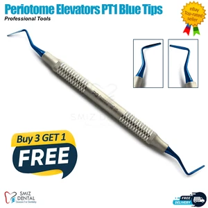 Periotome PT1 Dental Implant Tooth Atraumatic Extraction Serreate Blue Elevators - Picture 1 of 5