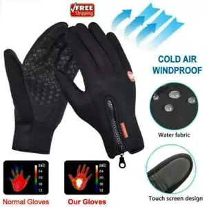 Men Women Winter Warm Waterproof Windproof Thermal Touch Screen Gloves Mittens - Picture 1 of 11