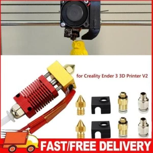 9x montierte Extruder-Hot-End-MK8-Düse für Ender 3 V2 3D-Drucker - Afbeelding 1 van 8