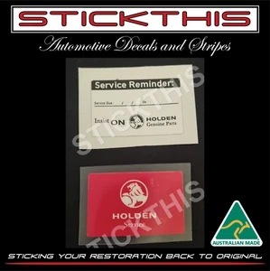 Suits Holden - Insist of Genuine Parts Service Oil Lube Decal/Sticker - Bild 1 von 2