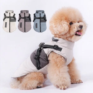 Chaleco Chaqueta con Arnés Ropa Cálida Invierno Abrigo Acolchado Perro Pequeño/Grande Mascota Perro - Imagen 1 de 21