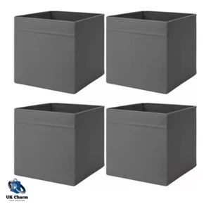 4x IKEA DRÖNA Storage Box Fits KALLAX Shelving Unit Fabric Organizer for Toys UK - Picture 1 of 6